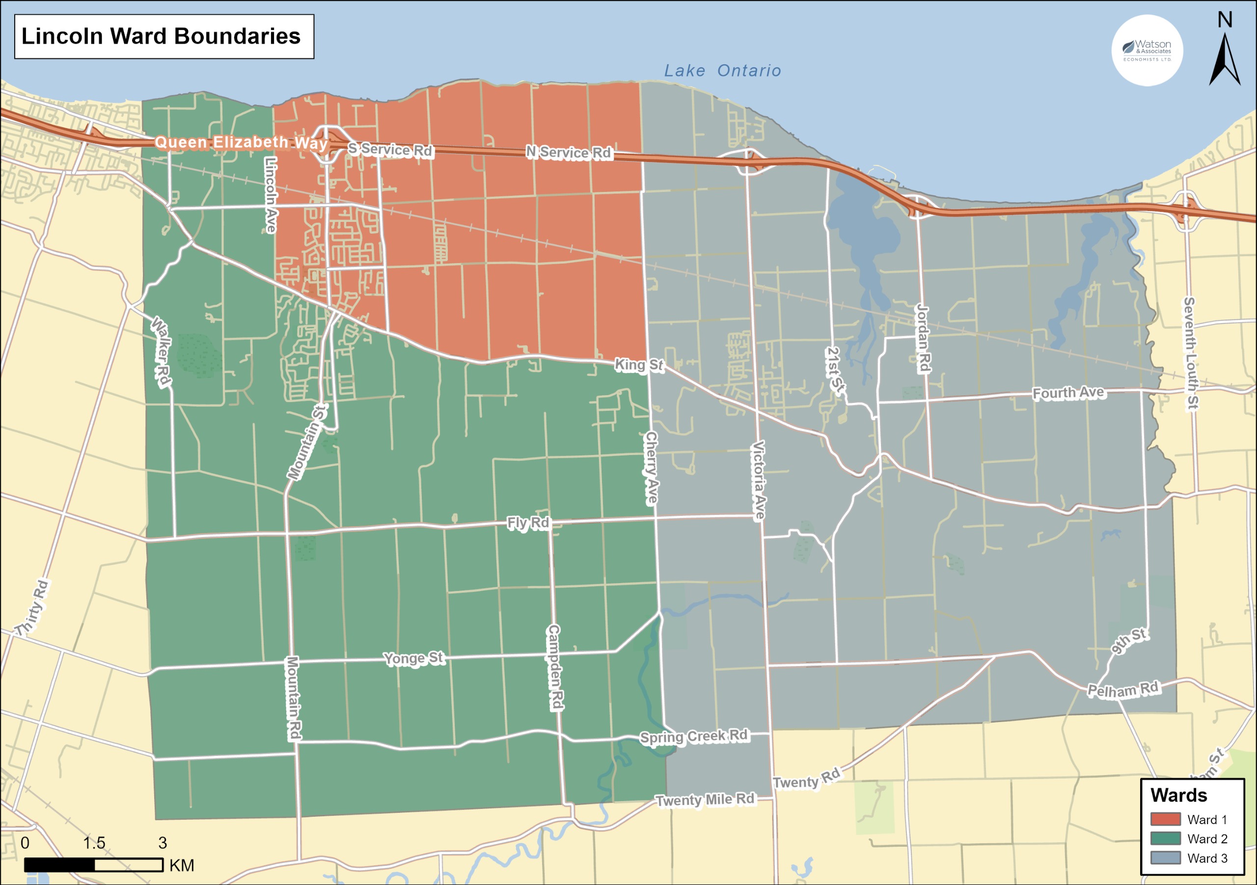 Lincoln map of new three-ward structure 